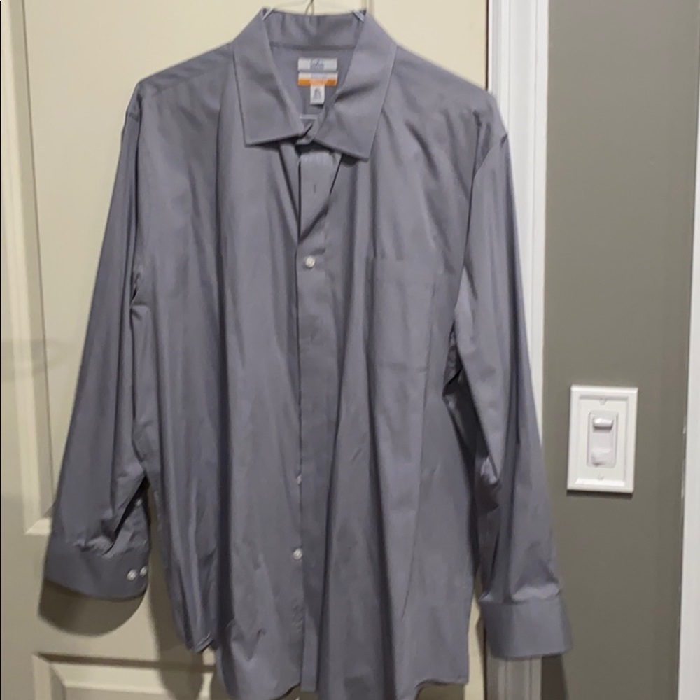 Dress Shirt , Grey , New , 18.5